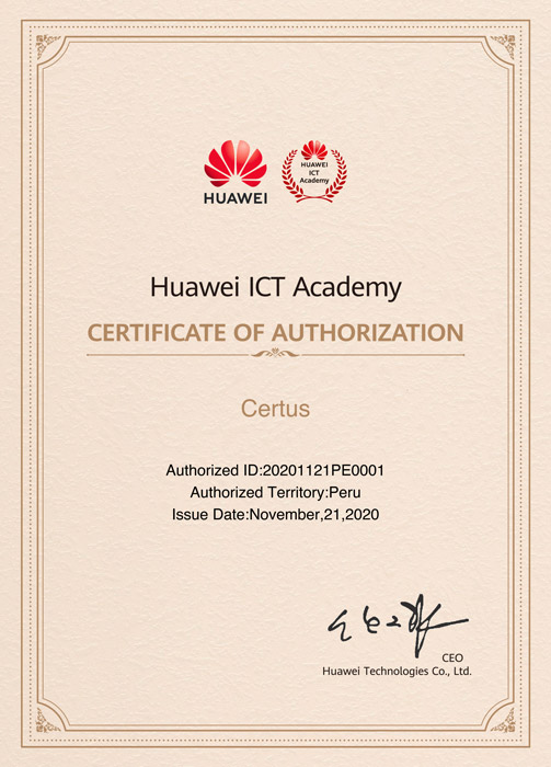 certificado huawei