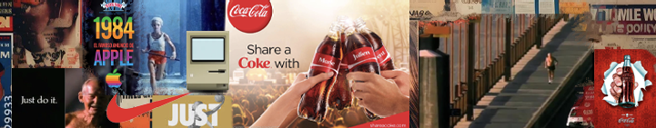 campañas publicitarias exitosas de Apple, Coca-Cola y Nike